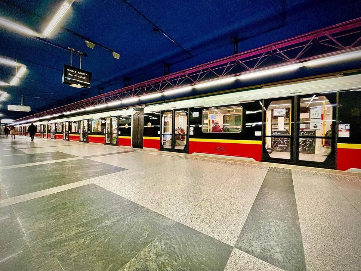 Super Apartament White Warszawa 2X Metro Scisle Centrum Wifi 300 Mbs New Eksteriør bilde