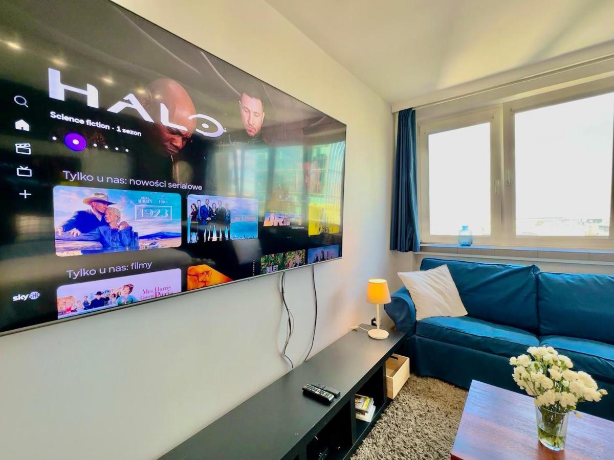 Super Apartament White Warszawa 2X Metro Scisle Centrum Wifi 300 Mbs New Eksteriør bilde